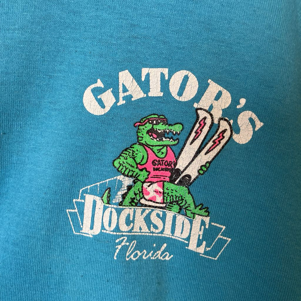 Gator's Dockside Florida logo on a blue background