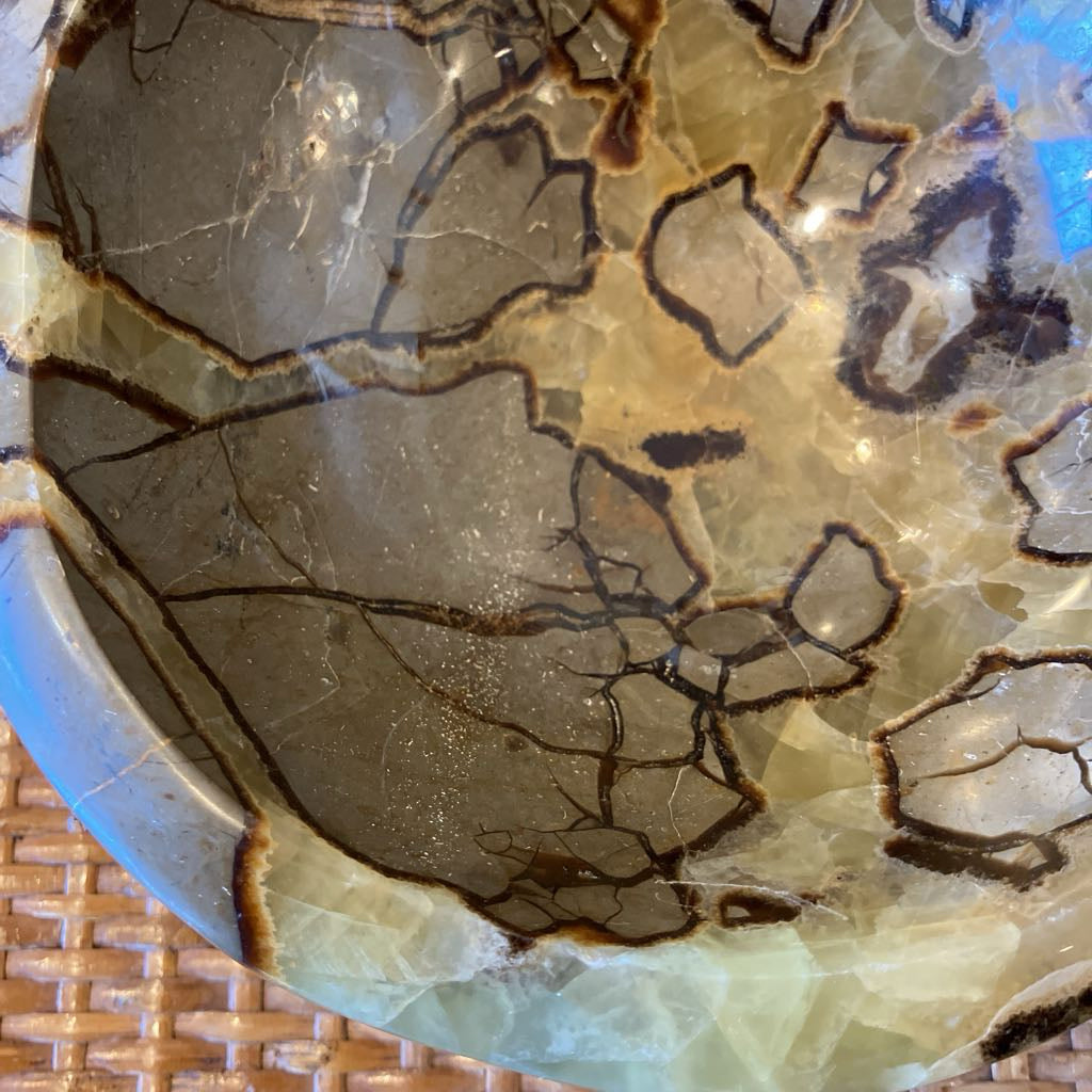 Vintage Septarian Stone Bowl