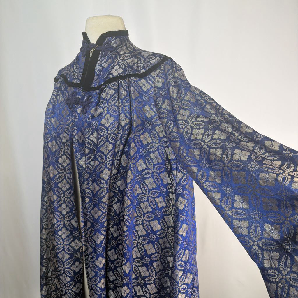 Mid Century Modern Silk Brocade Cape