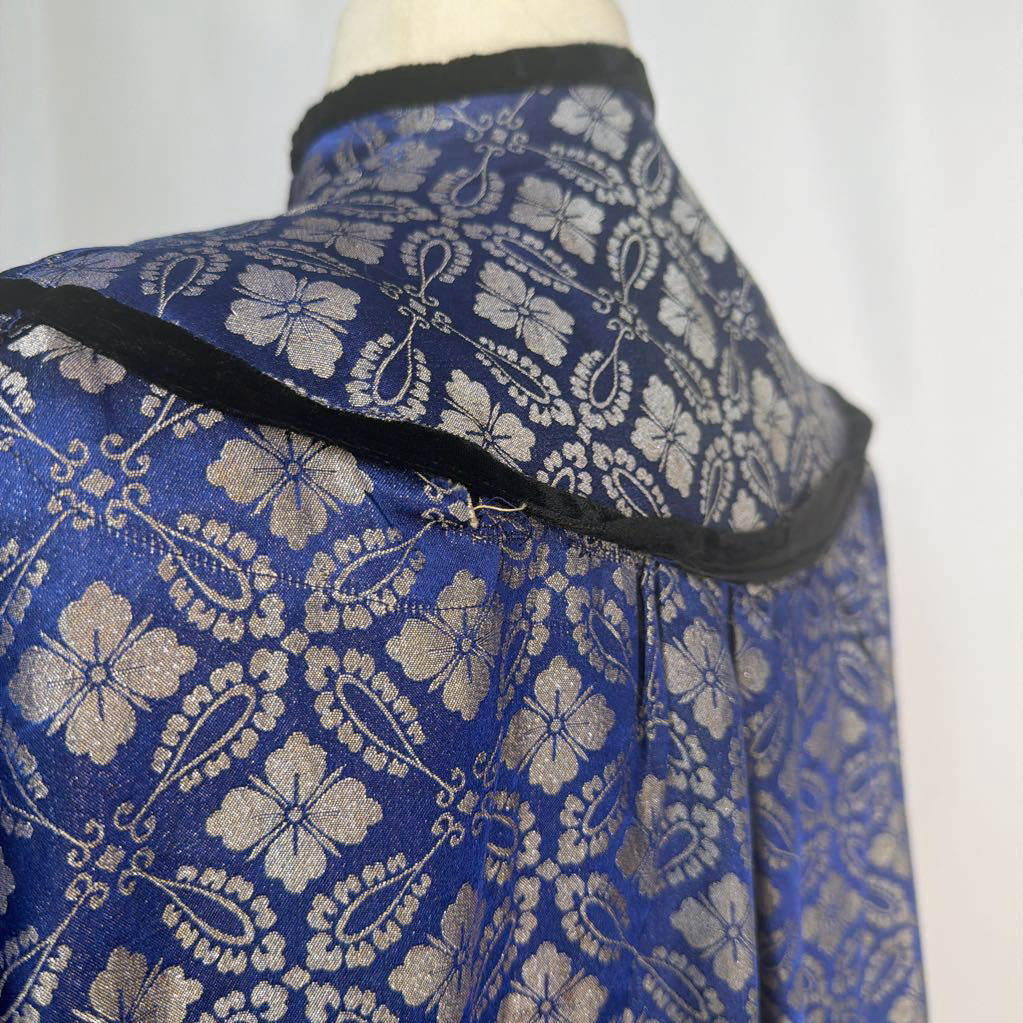 Mid Century Modern Silk Brocade Cape