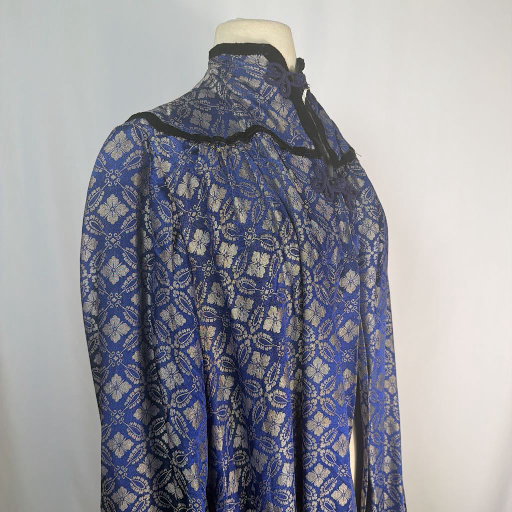 Mid Century Modern Silk Brocade Cape