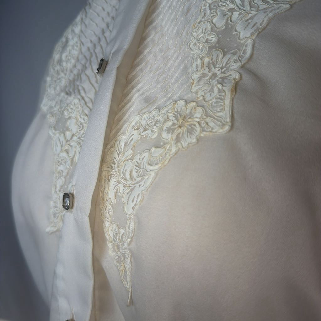 1950s Rhinestone Button Up