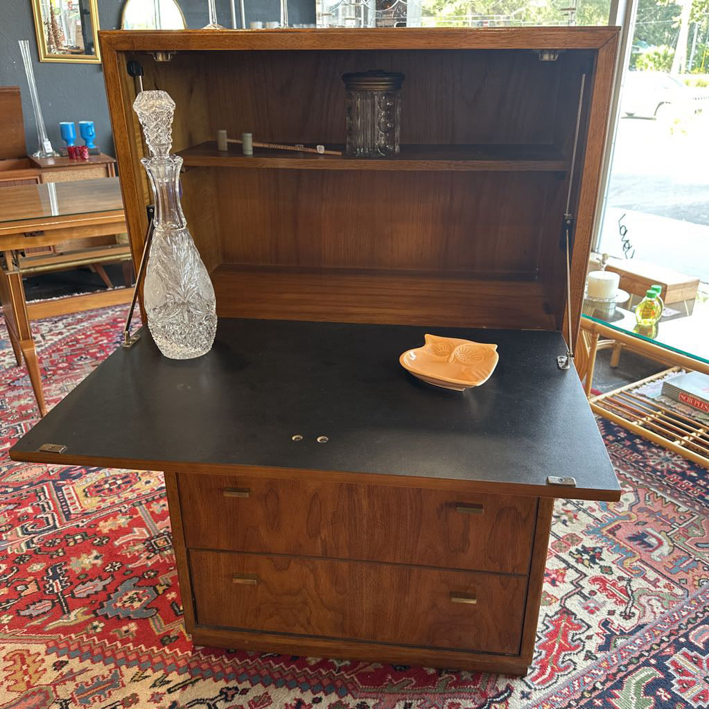 1960s Consensus by Drexel Secretary w/ Three Drawers