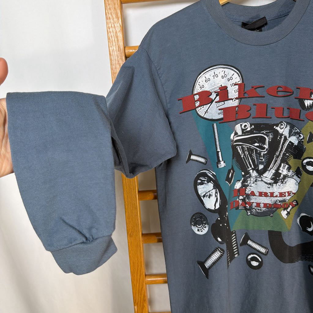 1990s Harley Davidson Biker Blues L/S T-shirt