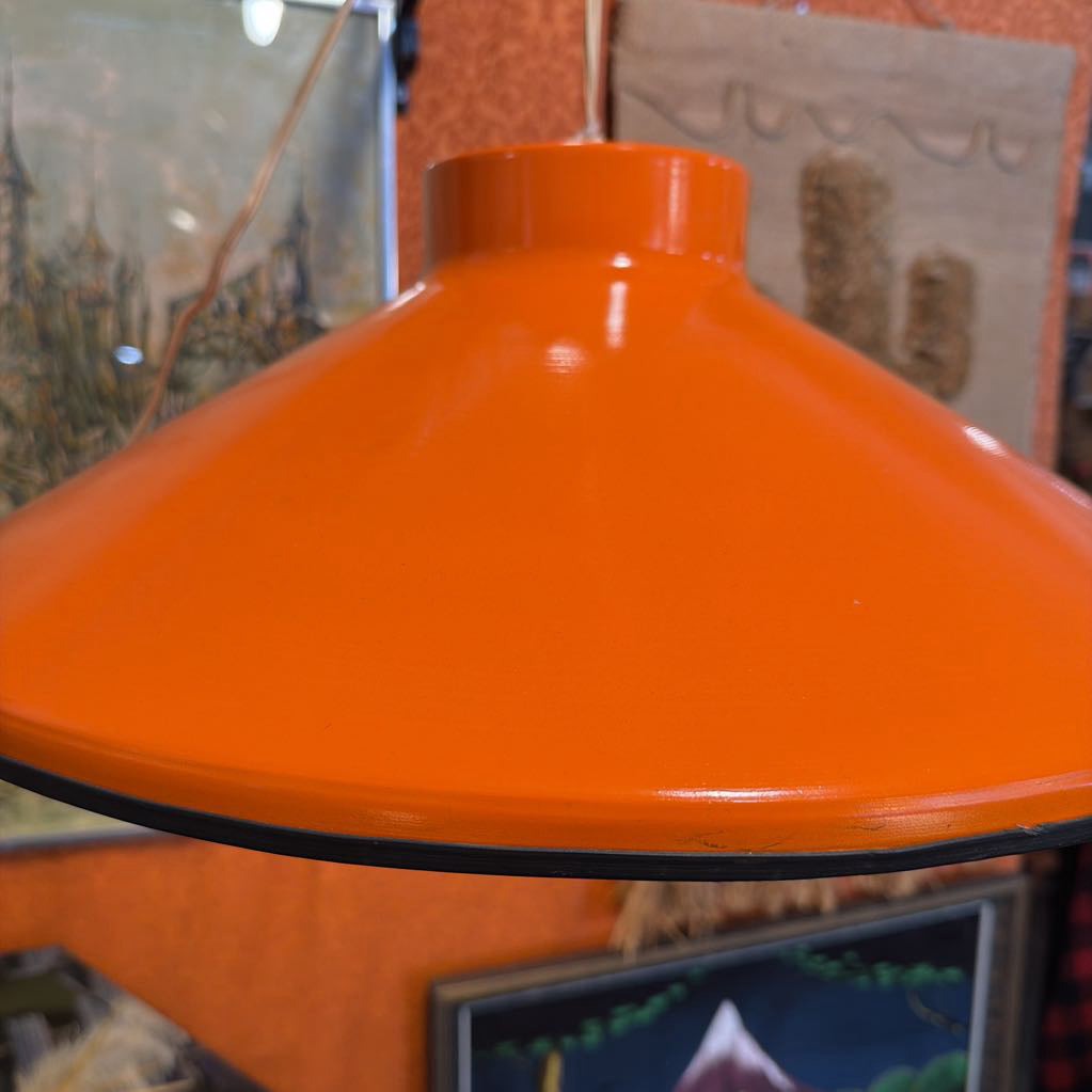 Vintage Orange Swag Lamp