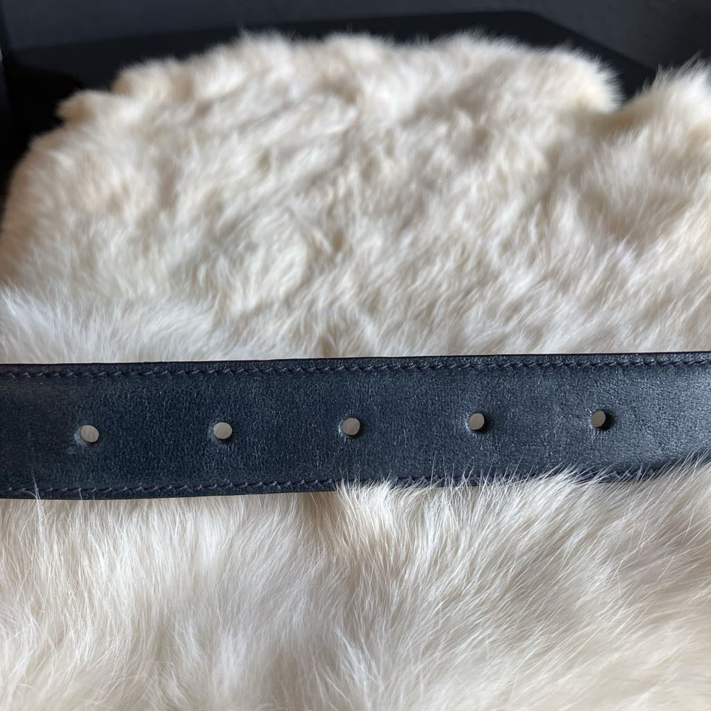 1980s Vintage Gucci Reversible Belt with Two Tone Interlocking G Buckle