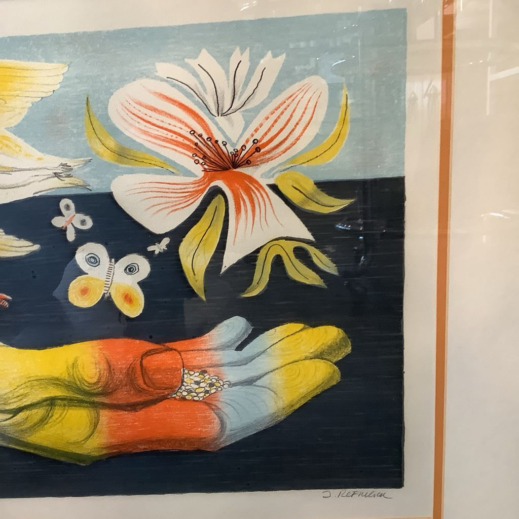 "Peace Offering" Lithograph by Anton Refregier