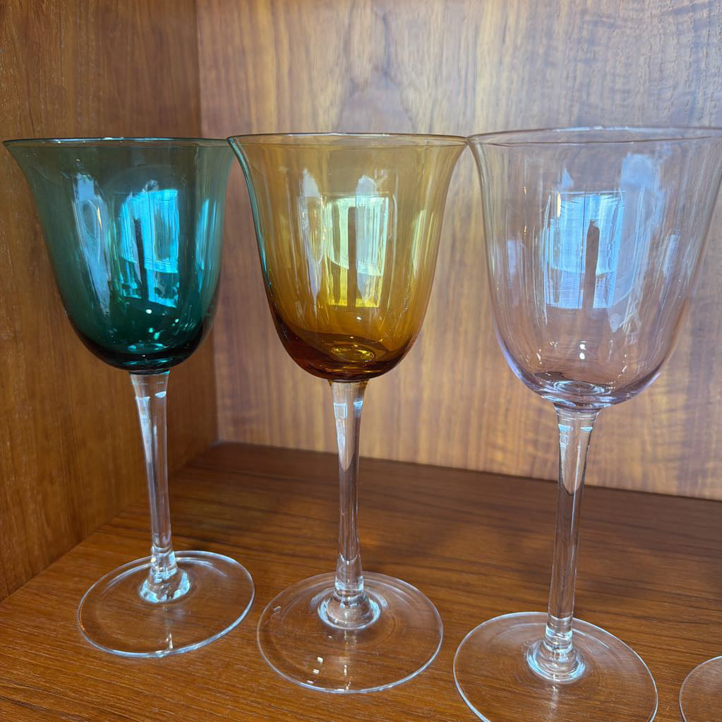 Vintage Wine / Water Goblets