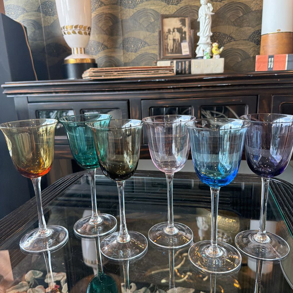 Vintage Wine / Water Goblets