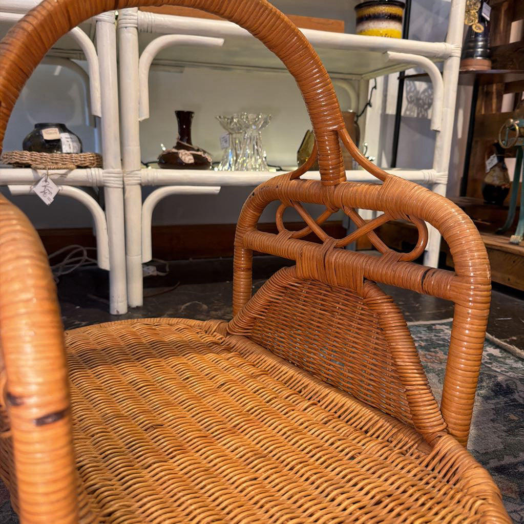 Vintage Woven Magazine Rack