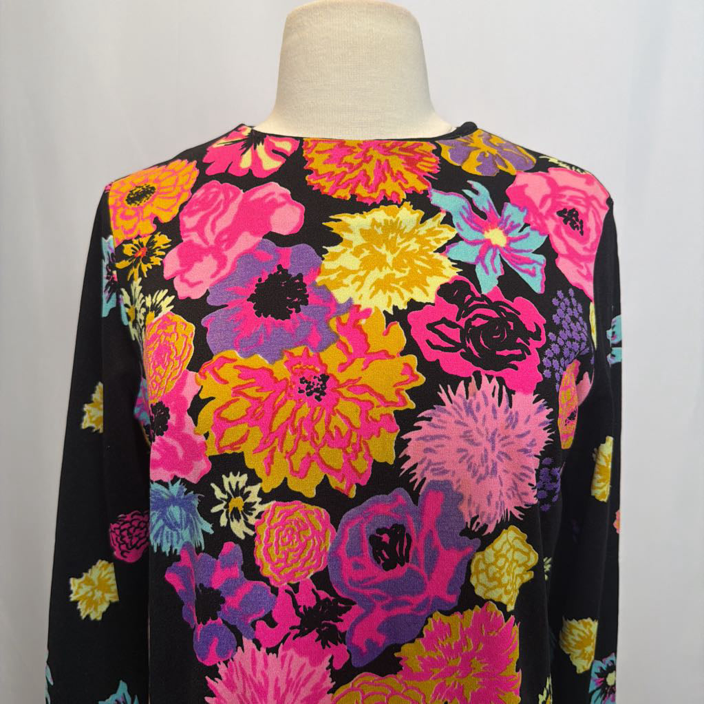 1960s Mr. Dino Colorful Floral Tunic/Mini Dress
