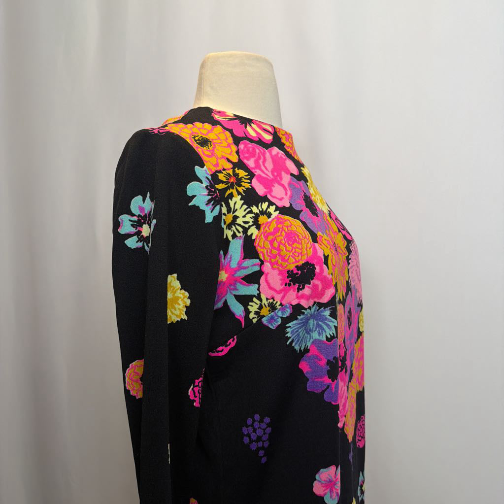 1960s Mr. Dino Colorful Floral Tunic/Mini Dress