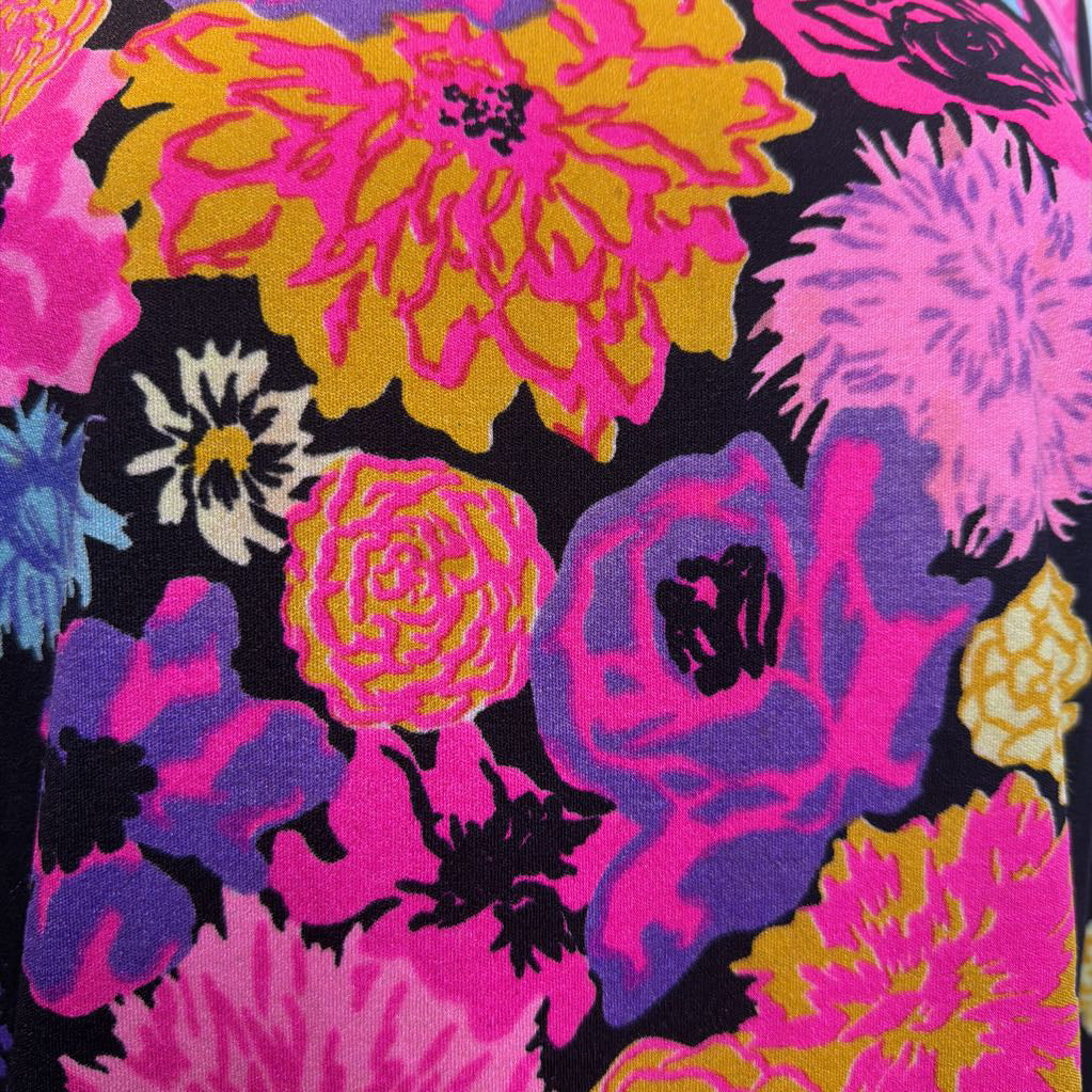 1960s Mr. Dino Colorful Floral Tunic/Mini Dress