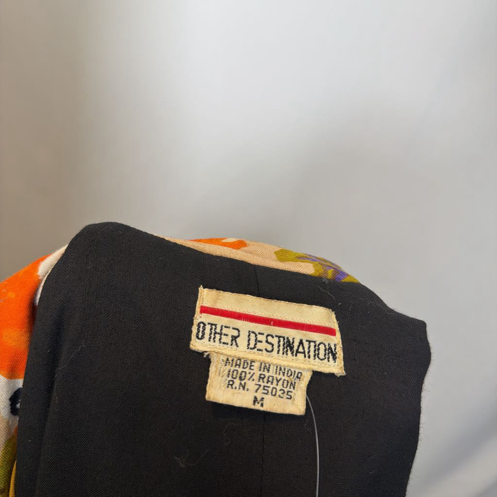 1980's Multi Color Pattern Oversize Jacket