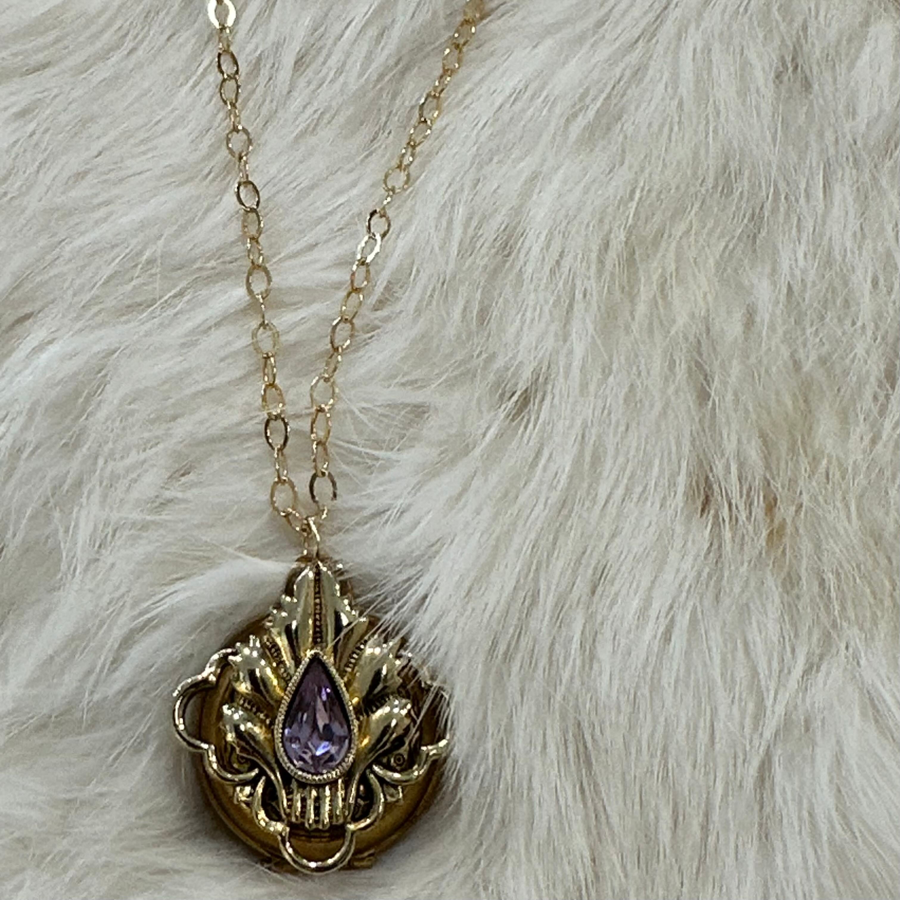 Reimagined Vintage Locket Gold Filled