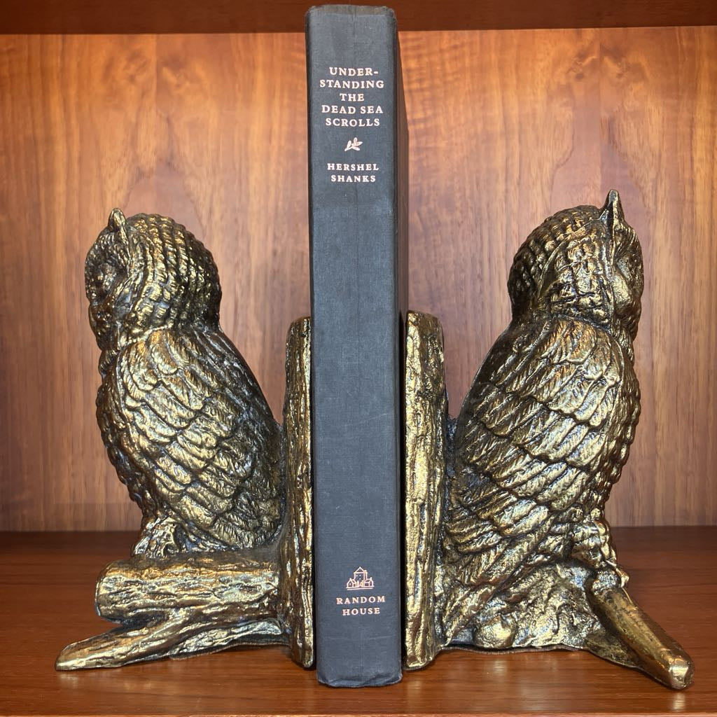 Vintage Metal Owl Bookends