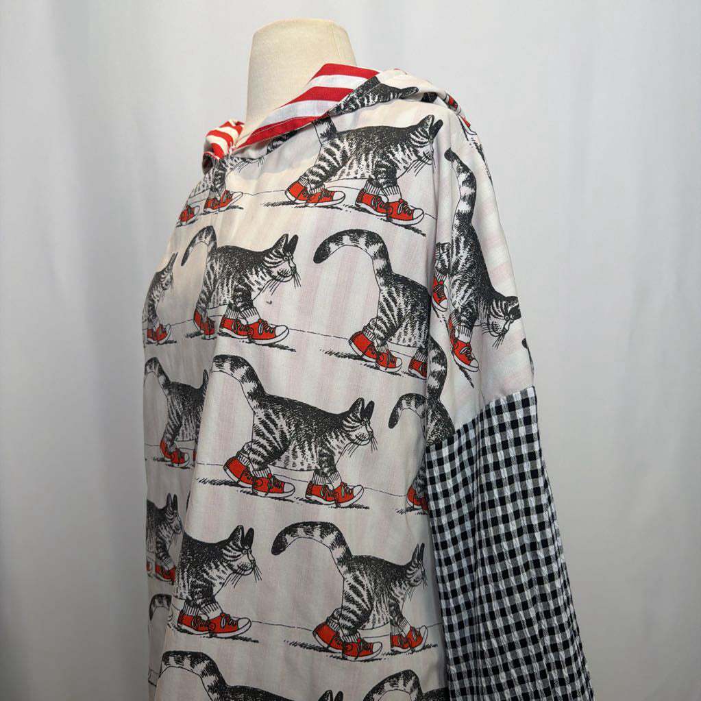 Upscaled Cat Sweater with Hood