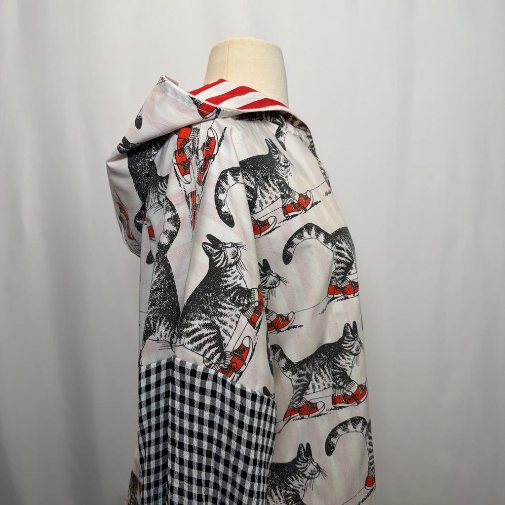 Upscaled Cat Sweater with Hood