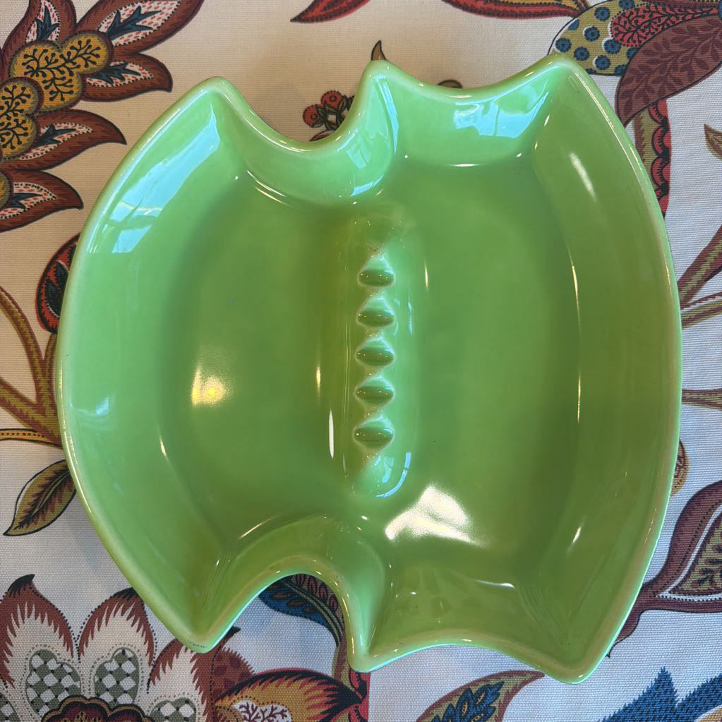 Green Pottery Ashtray