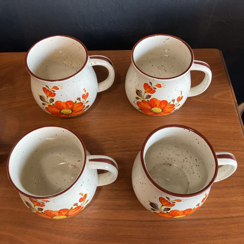 1970s Valencia Stoneware Tea Pot Set