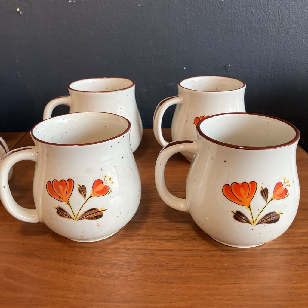 1970s Valencia Stoneware Tea Pot Set