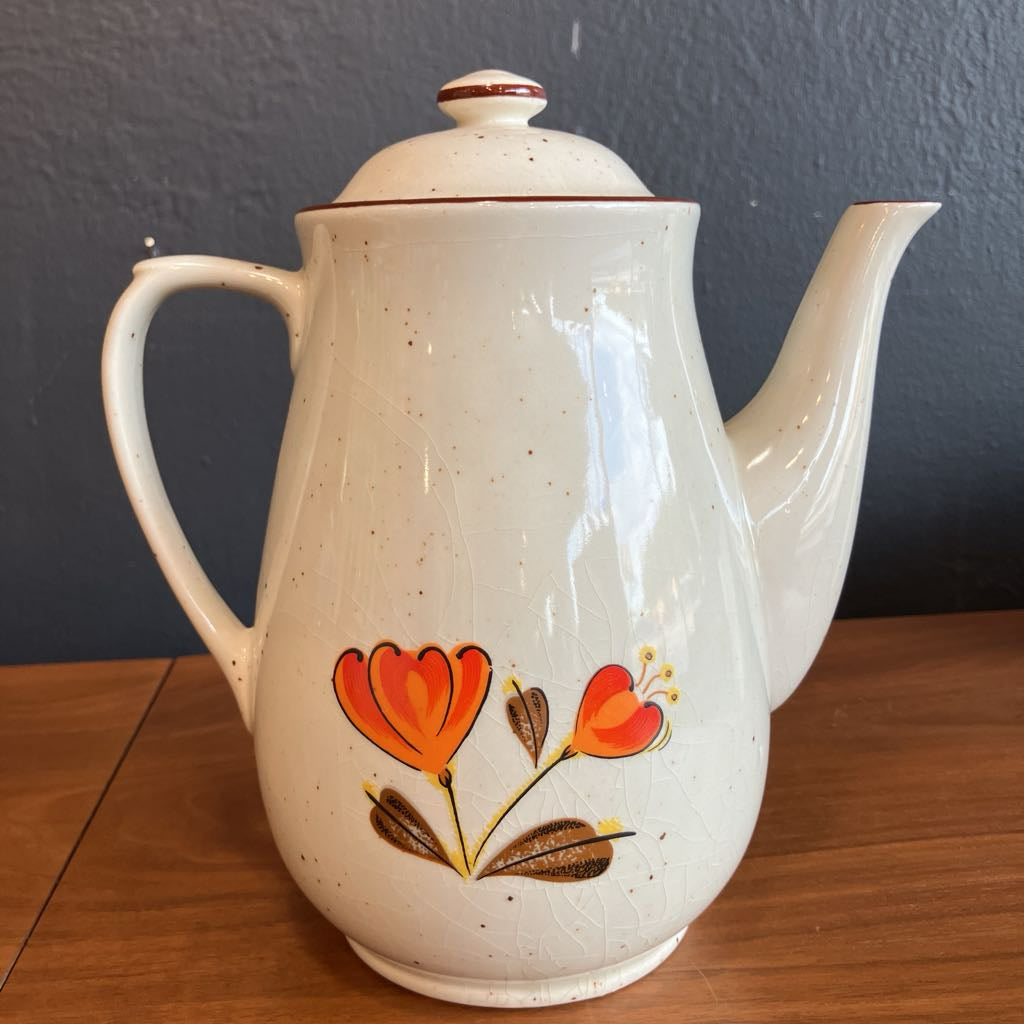 1970s Valencia Stoneware Tea Pot Set