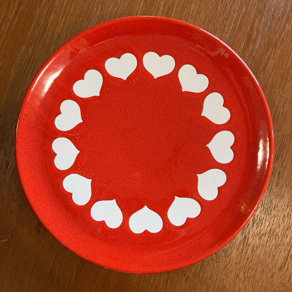 Vintage Waechtersbach Heart Plate