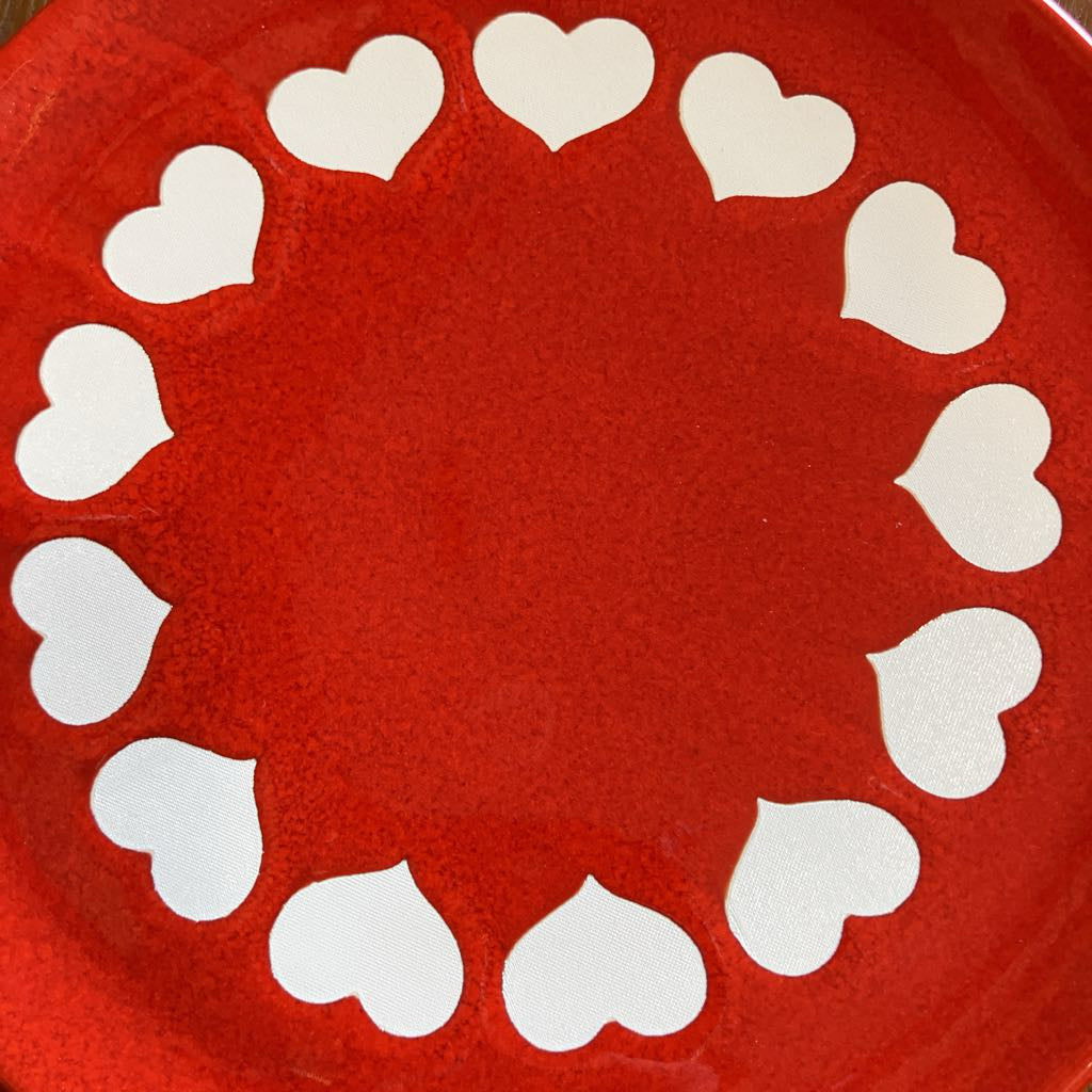 Vintage Waechtersbach Heart Plate