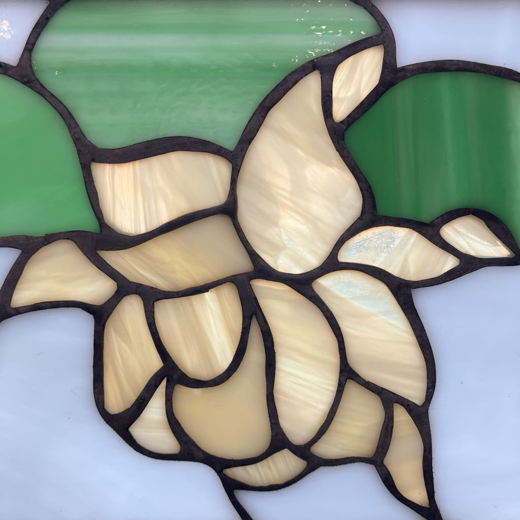 1980s Stained Glass Jewelry Box