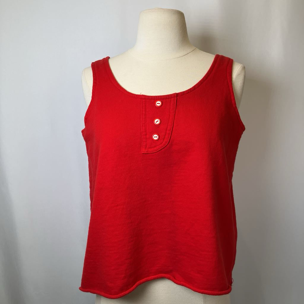 1980s Red Crop Tank by Wrapper