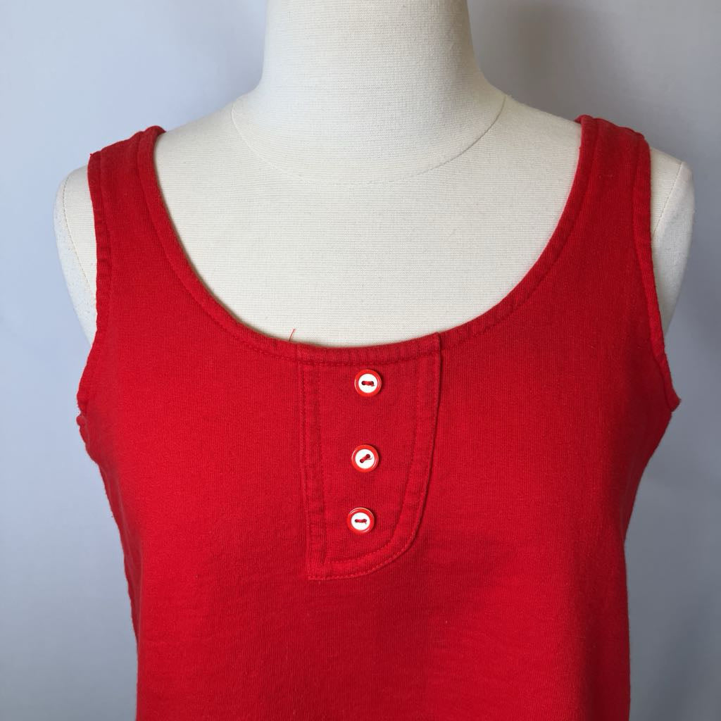 1980s Red Crop Tank by Wrapper