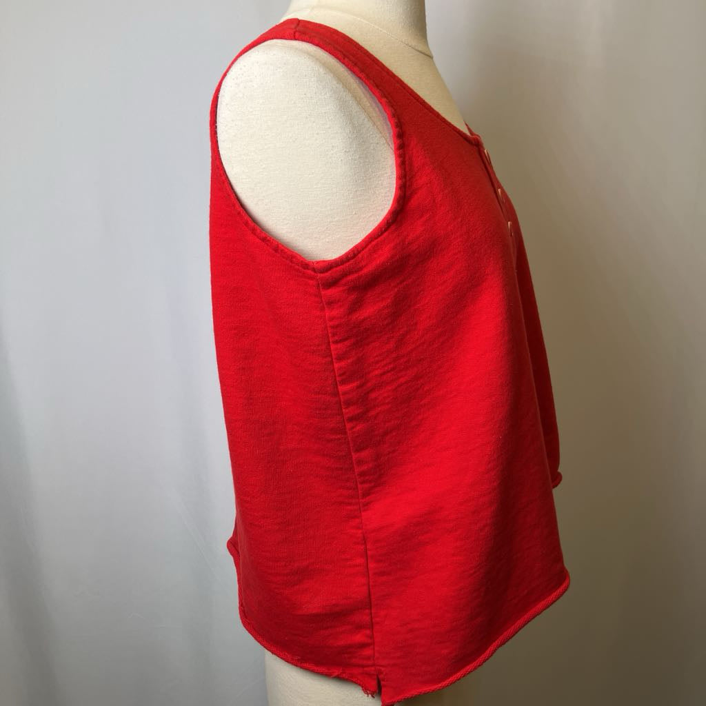 1980s Red Crop Tank by Wrapper