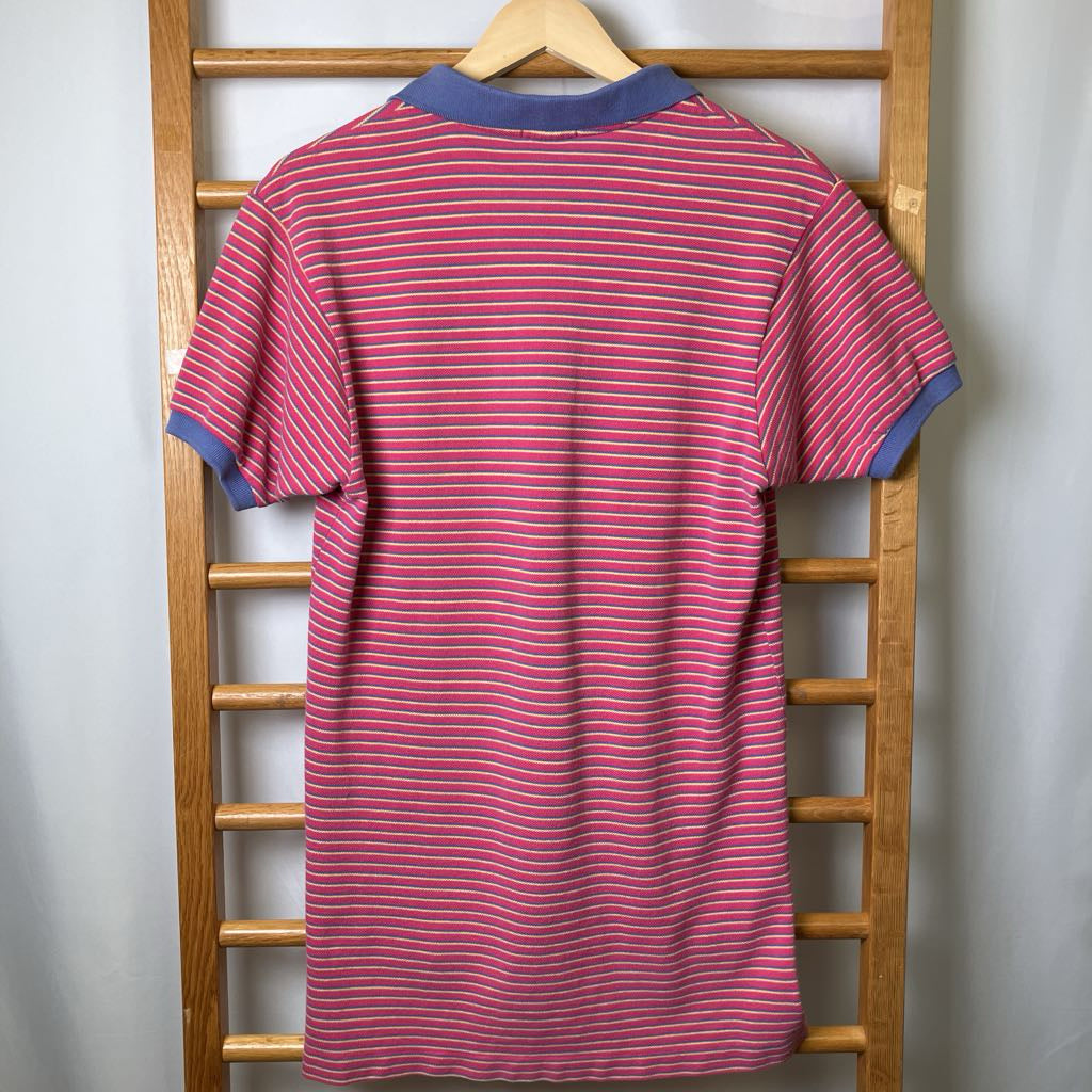 1980s Izod Lacoste Striped Polo Shirt, as is