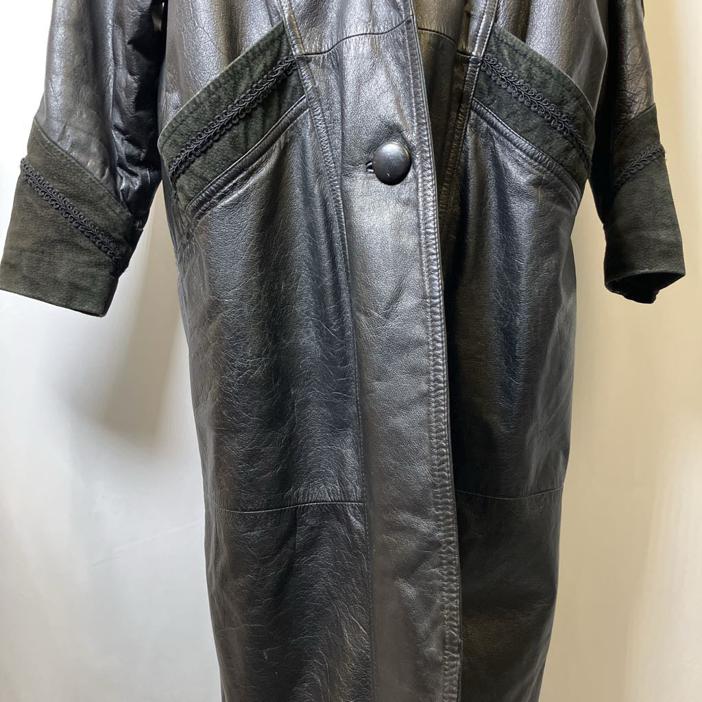 Vintage Oversized Middlebrook Park Leather Coat