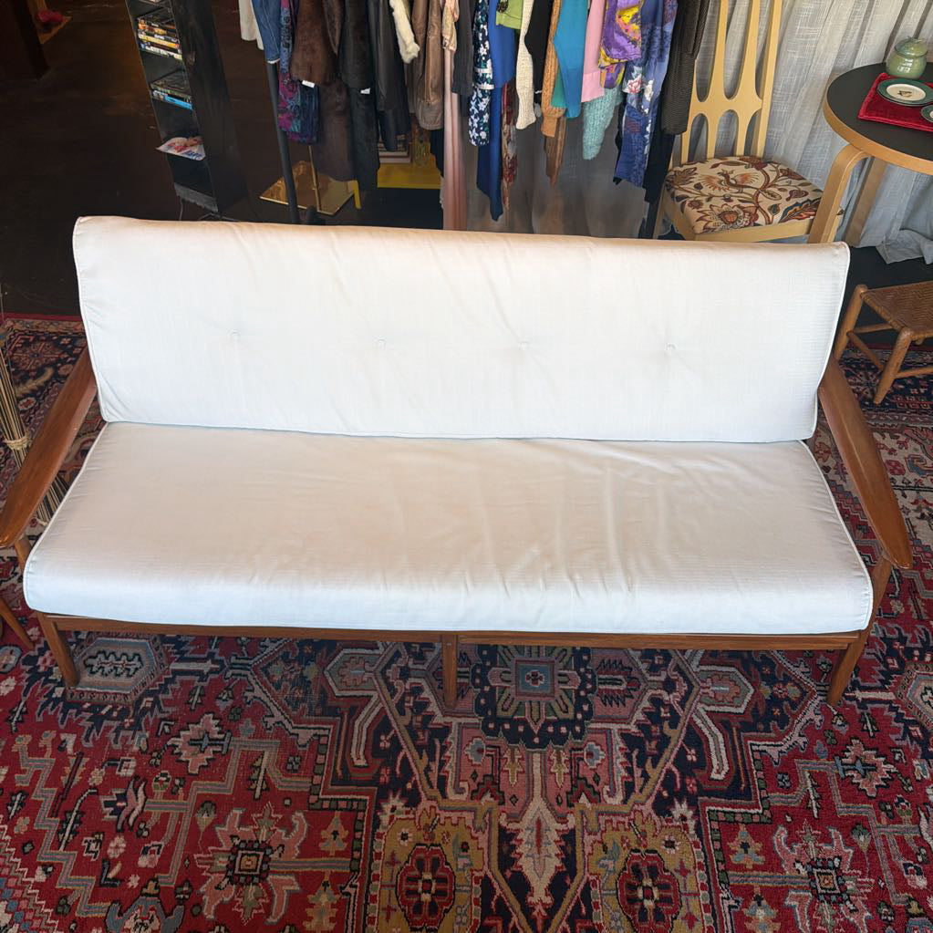 Mid Century Walnut Sofa/Daybed