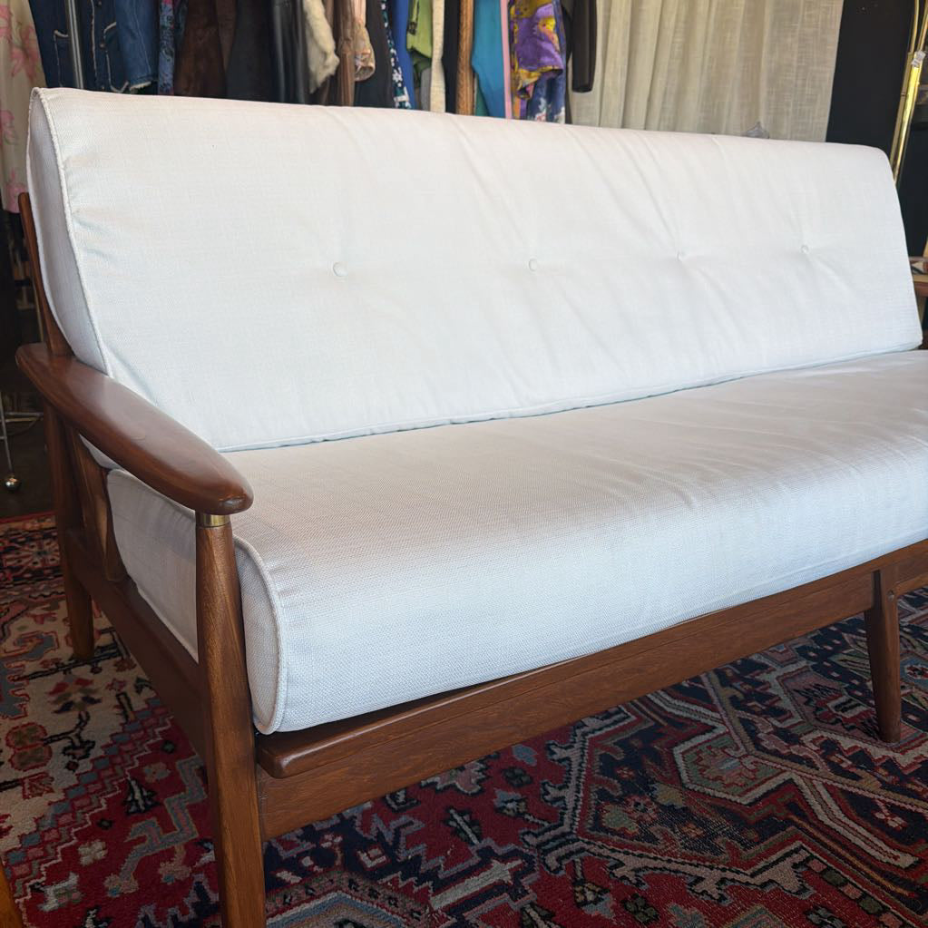Mid Century Walnut Sofa/Daybed