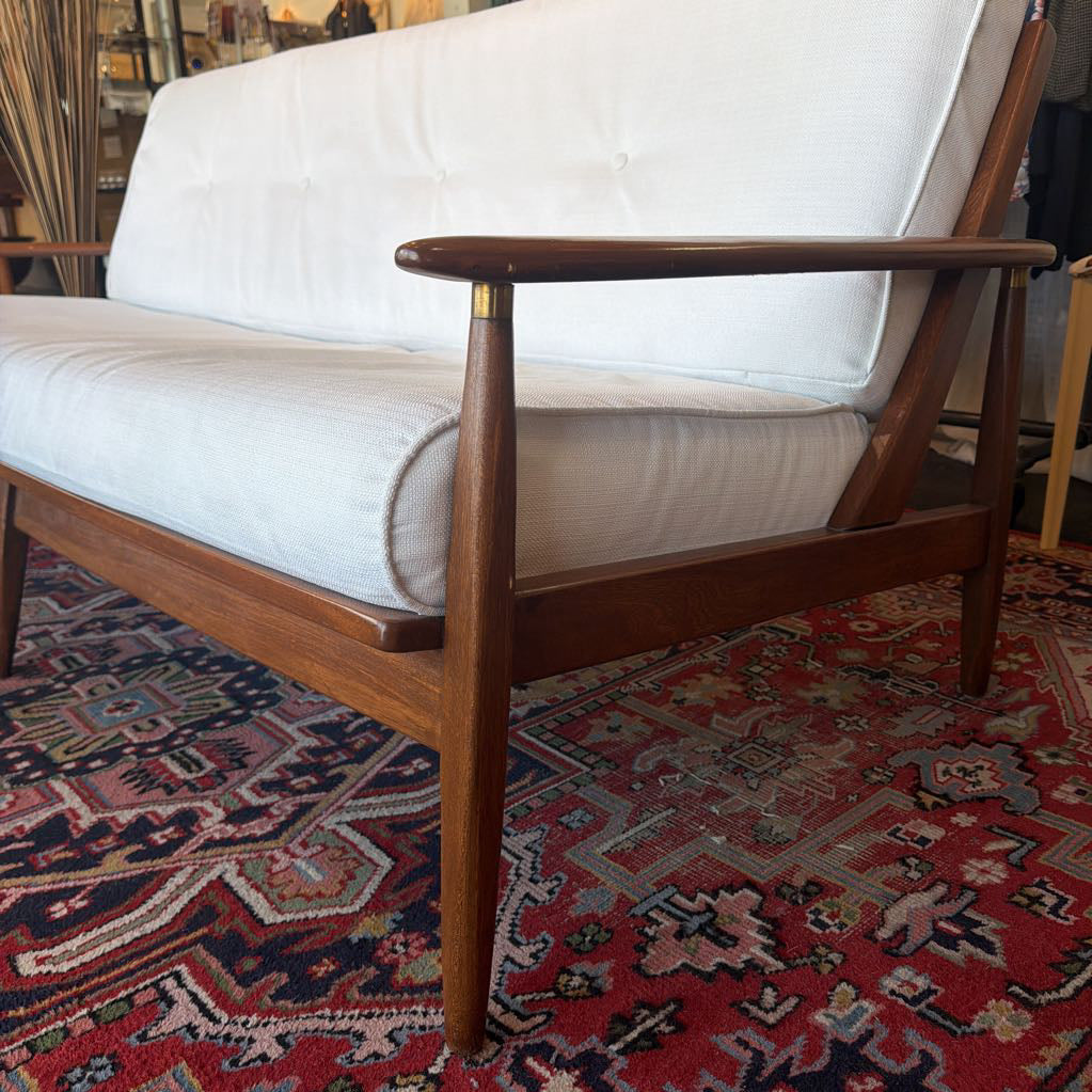 Mid Century Walnut Sofa/Daybed