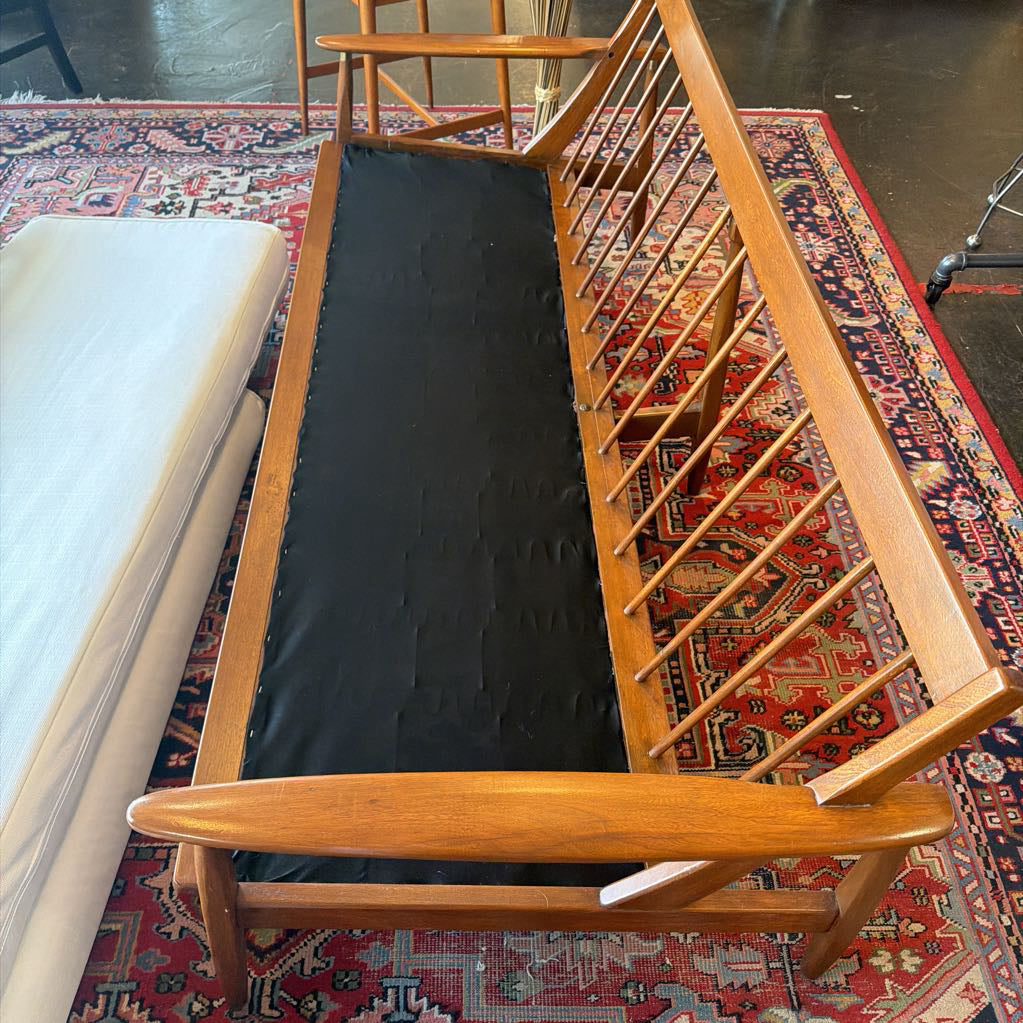 Mid Century Walnut Sofa/Daybed