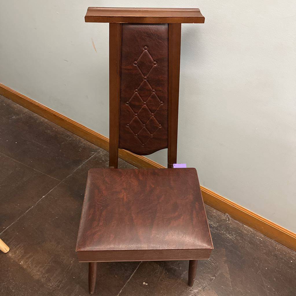 Brown valet chair