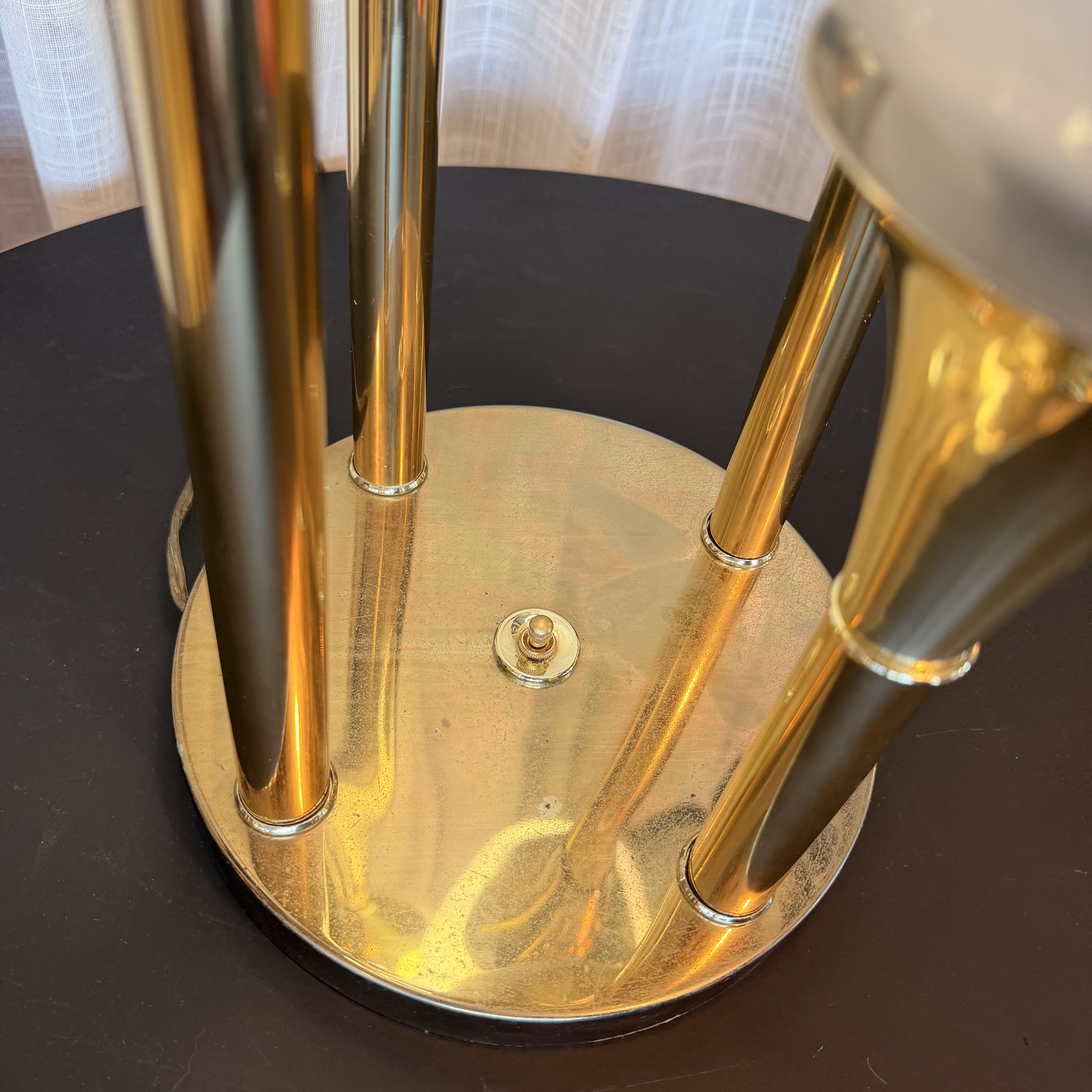 Mid Century Space Age 4 Glass Globe Table Lamp