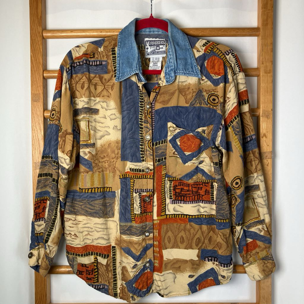 1990s No Barriers Button Up Shirt