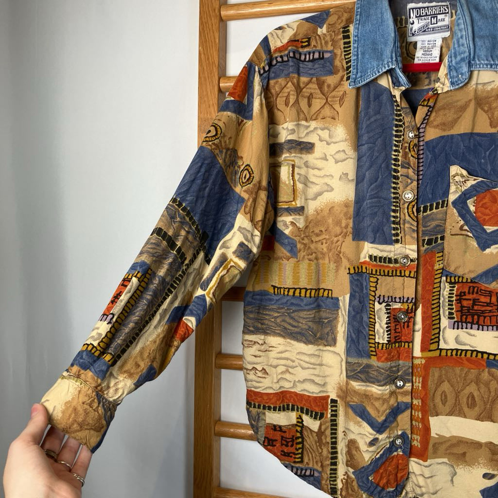 1990s No Barriers Button Up Shirt