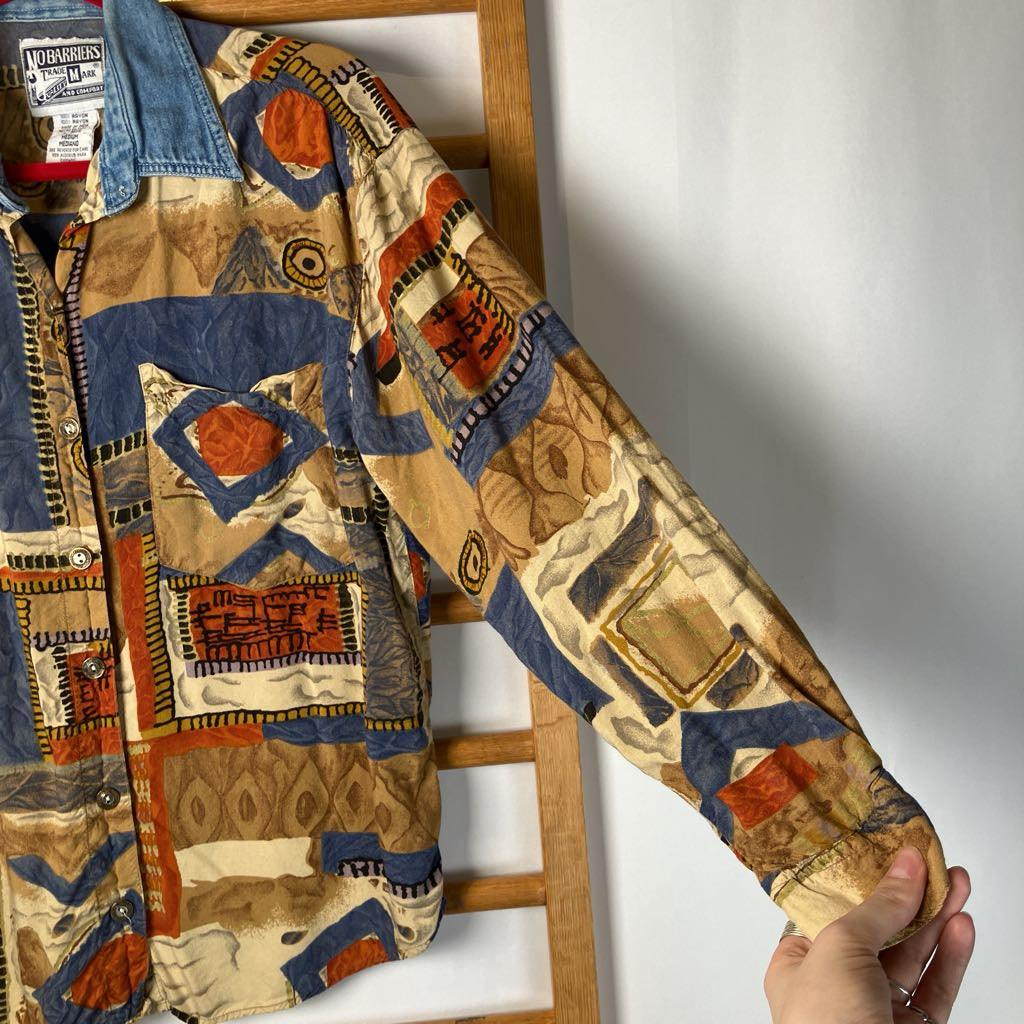 1990s No Barriers Button Up Shirt