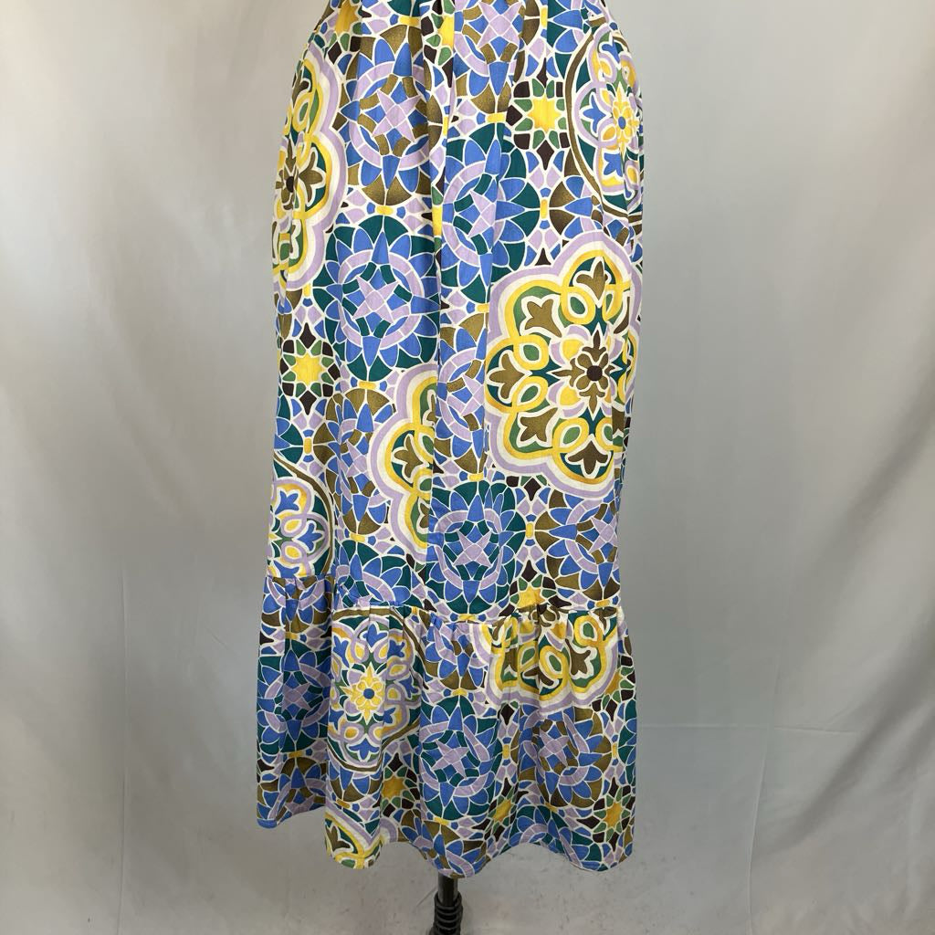 Colorful Spaghetti-Strap Sundress w/ Belt