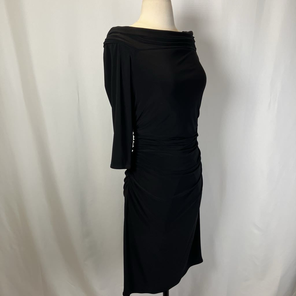 1990s Cache Dress w Ruched Sides & Off the Shoulders 1990s Cache Dress w Ruched Sides & Off the Shoulders