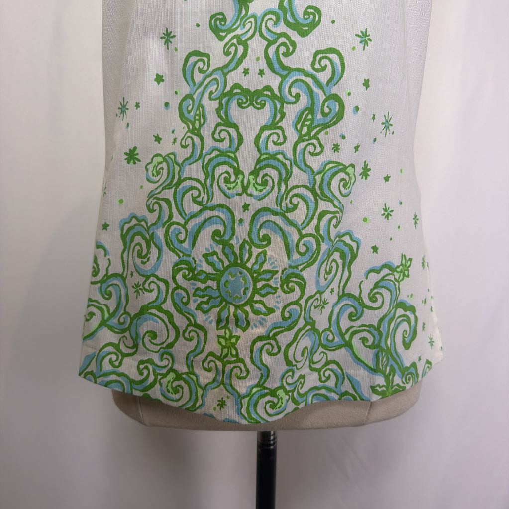 Lilli Pulitzer Palmita Tunic Resort White Sol Mates Engineered Tunic