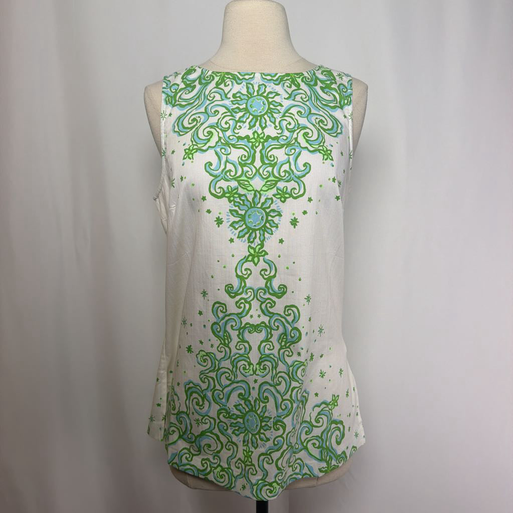 Lilli Pulitzer Palmita Tunic Resort White Sol Mates Engineered Tunic