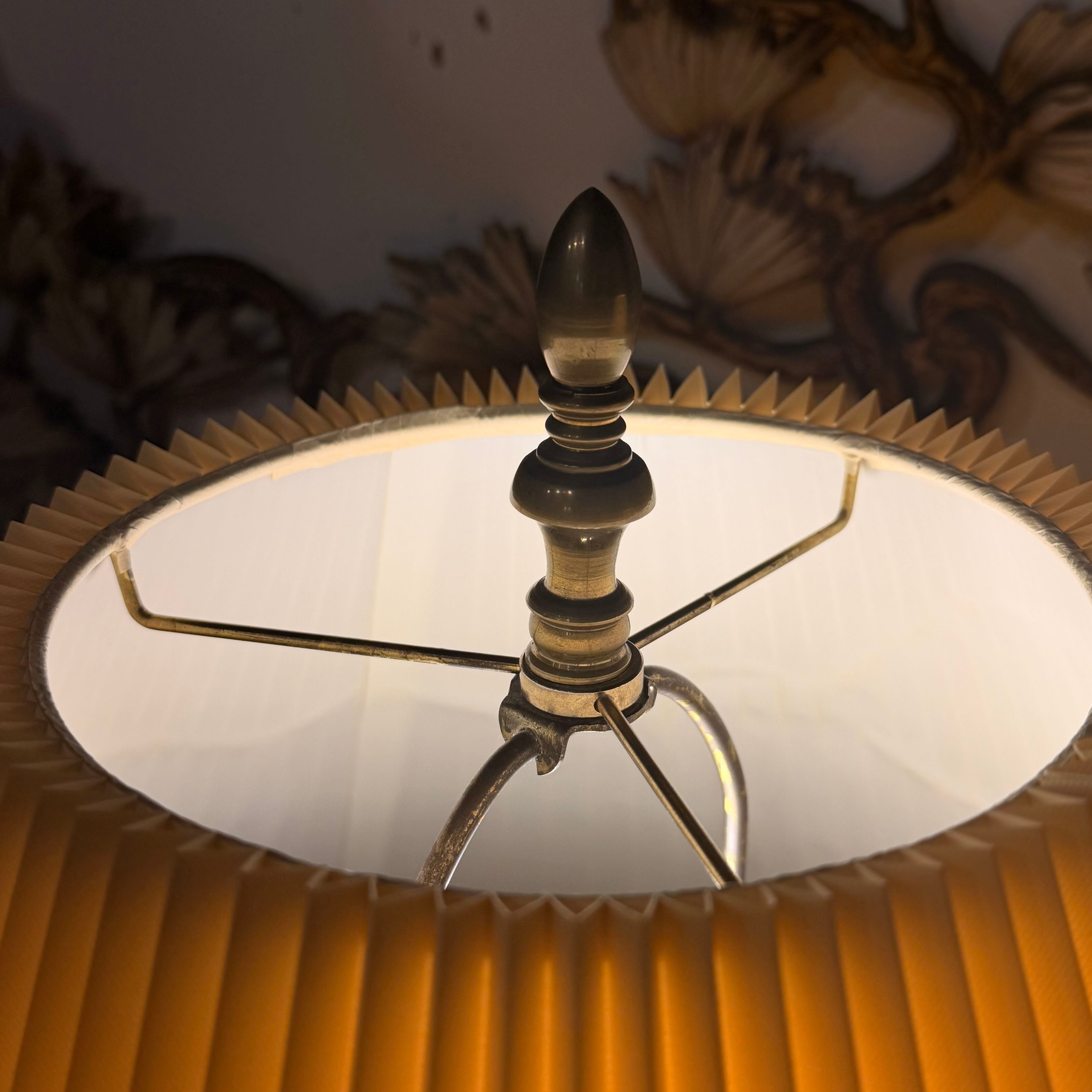Mid Century Heyward House Brass Pineapple Lamp Set