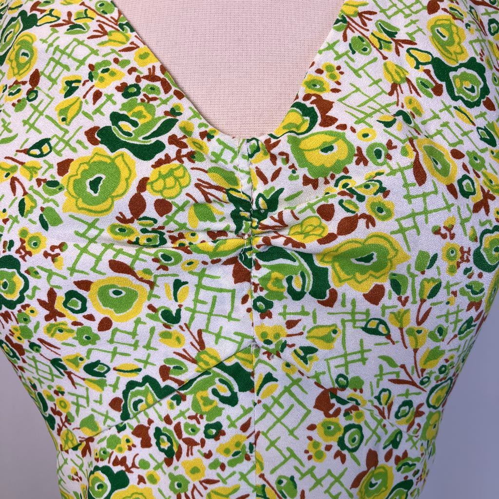 Close up of neckline of dress