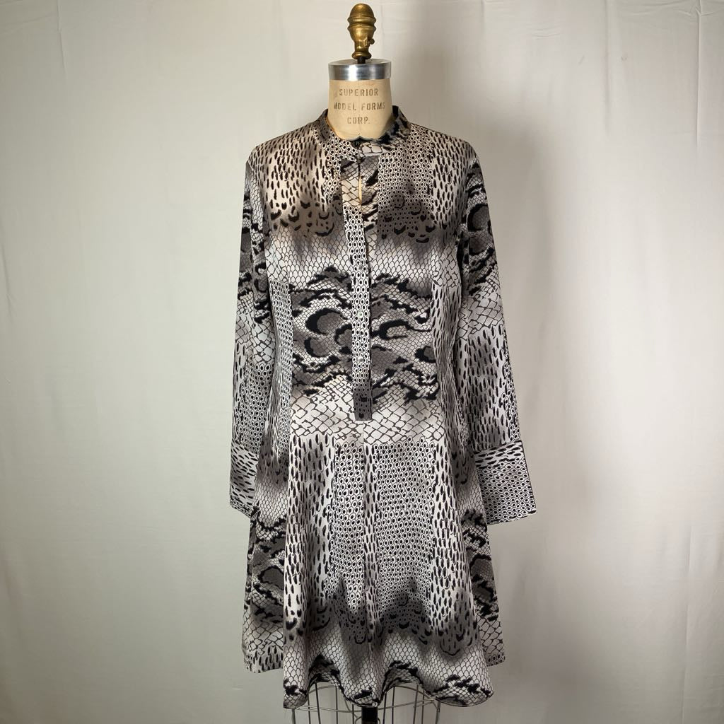 Natori Python Print Shirt Dress
